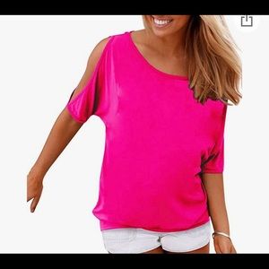 Open shoulder blouse